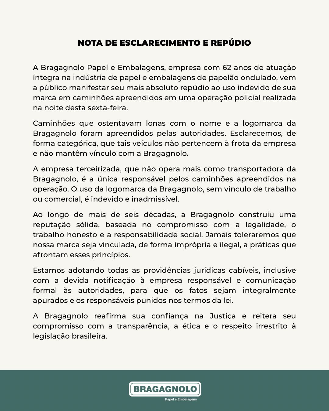 Nota de Esclarecimento